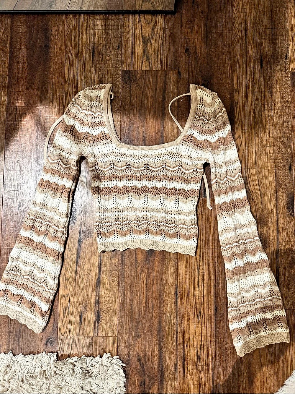 Striped Cropped Sweater